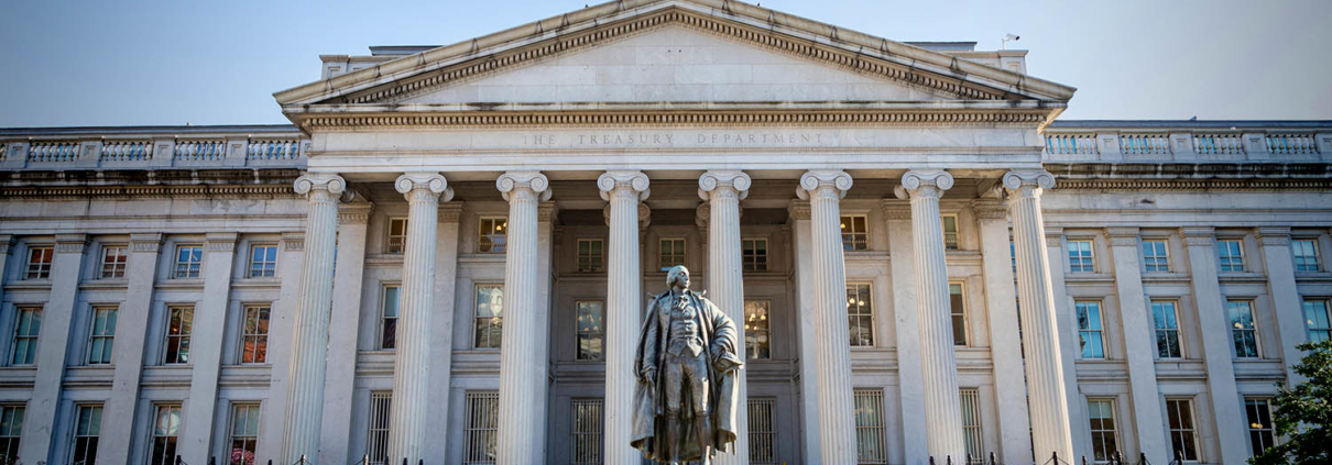 breaking news US treasury building